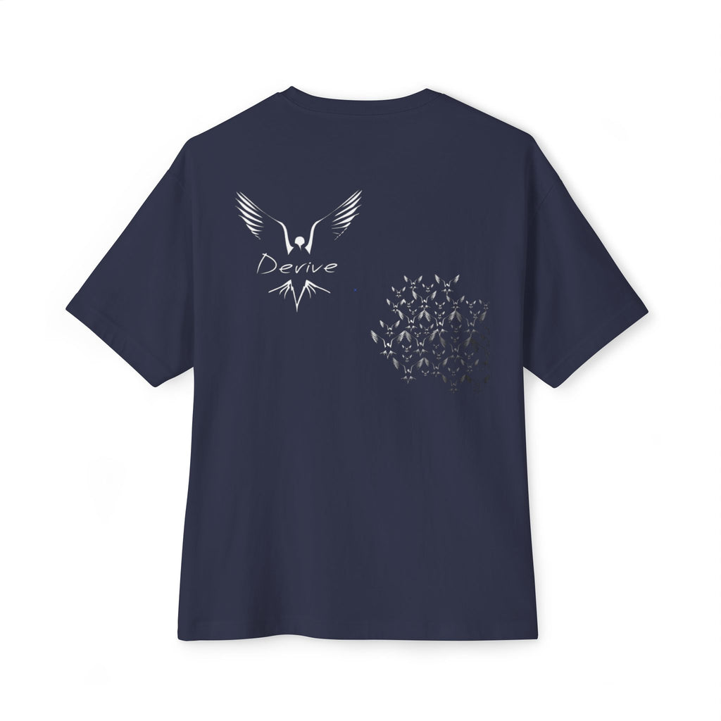 Unisex Oversized Boxy Tee with 'Derive' Graphic, Casual Streetwear, Comfy Everyday Wear, Gift for Friends, Unisex Apparel